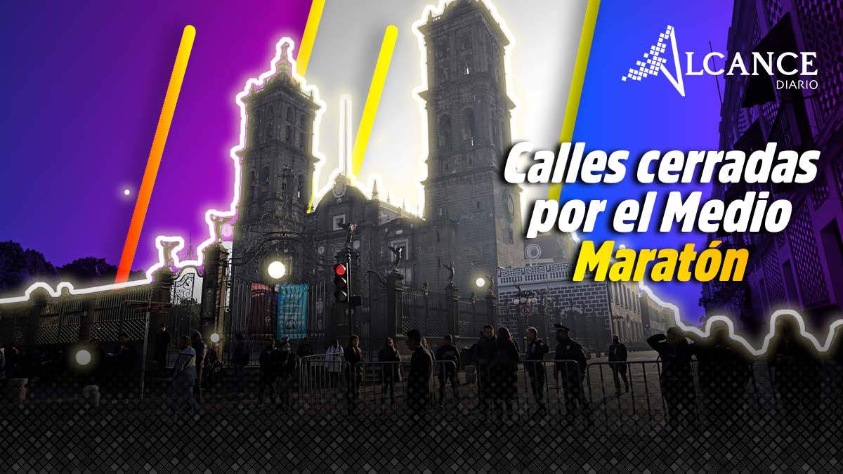 Estas serán las calles cerradas por el Medio Maratón en Puebla