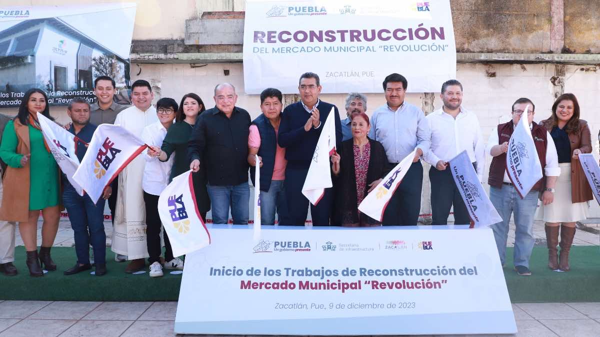 Arranca reconstrucción del mercado municipal de Zacatlán