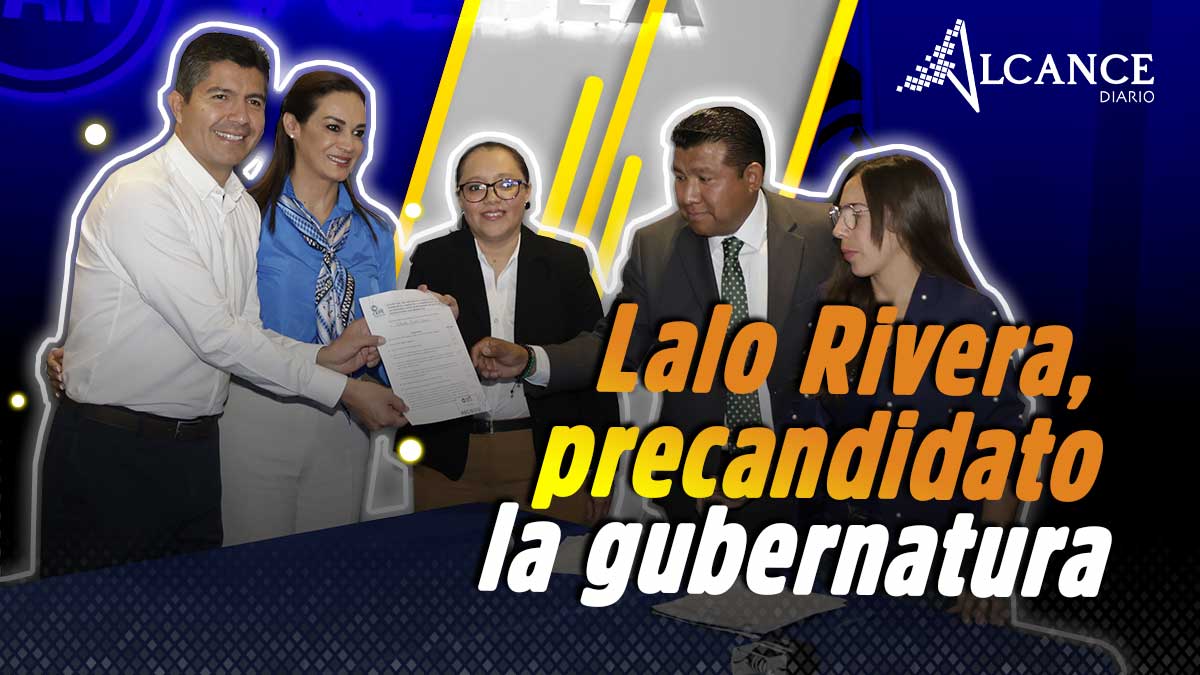 Lalo Rivera se registra como precandidato del PAN al gobierno de Puebla