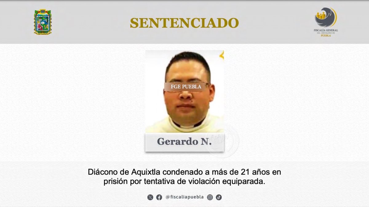 Pasará más de 20 años en la cárcel el diácono de Aquixtla que violó a un menor de edad