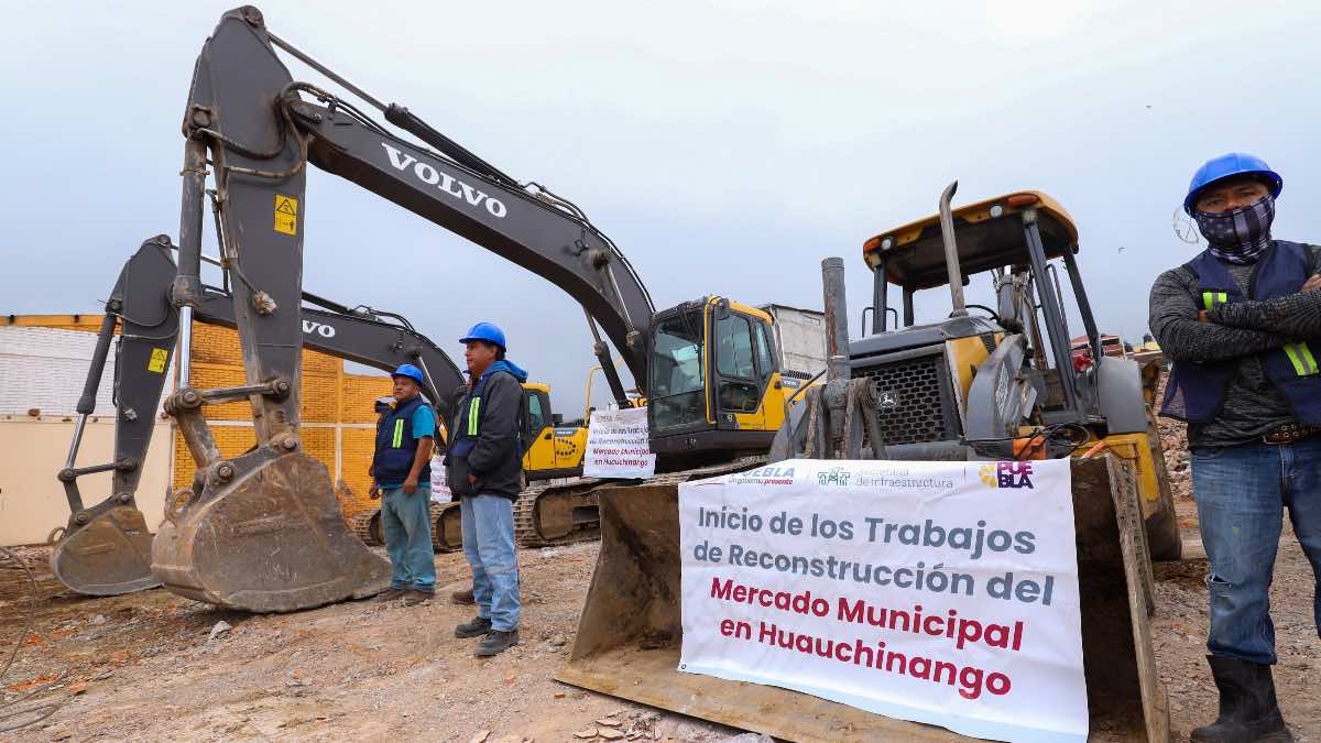 Inicia reconstrucción del mercado municipio de Huauchinango
