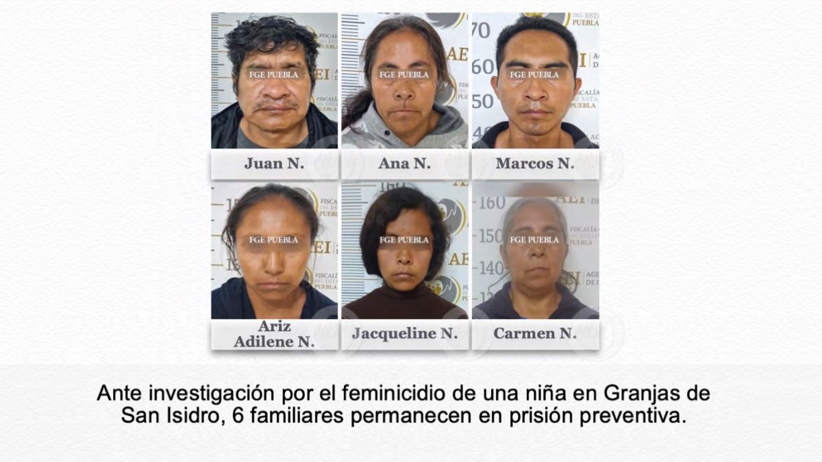 Van 7 detenidos por el feminicidio de una niña de 6 años en San Isidro