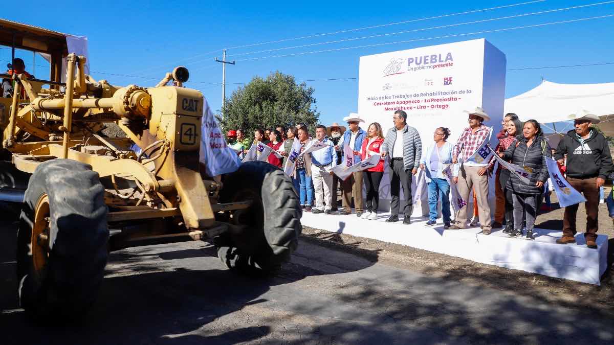 Inicia la rehabilitación de la carretera Tlahuapan-San Matías Tlalancaleca