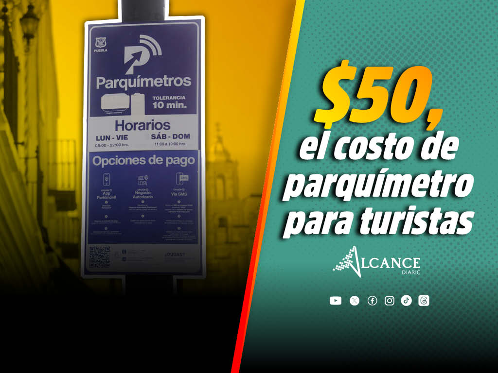 $50, el costo de parquímetro para turistas
