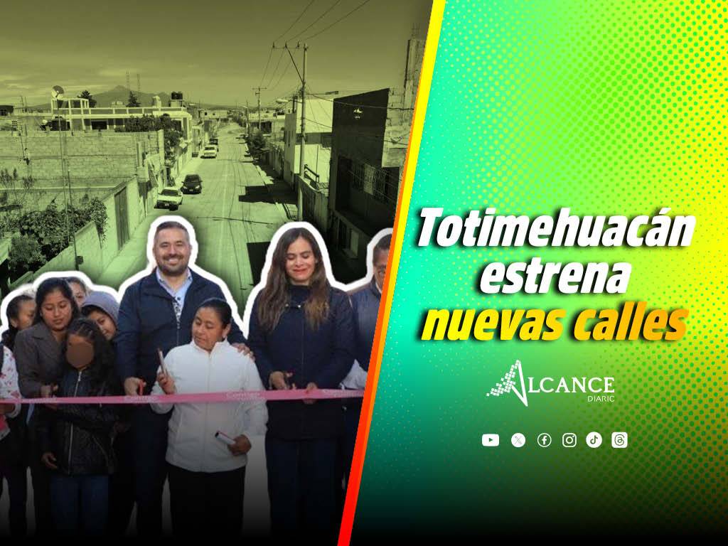 La junta auxiliar de San Francisco Totimehuacán estrena tres calles pavimentadas