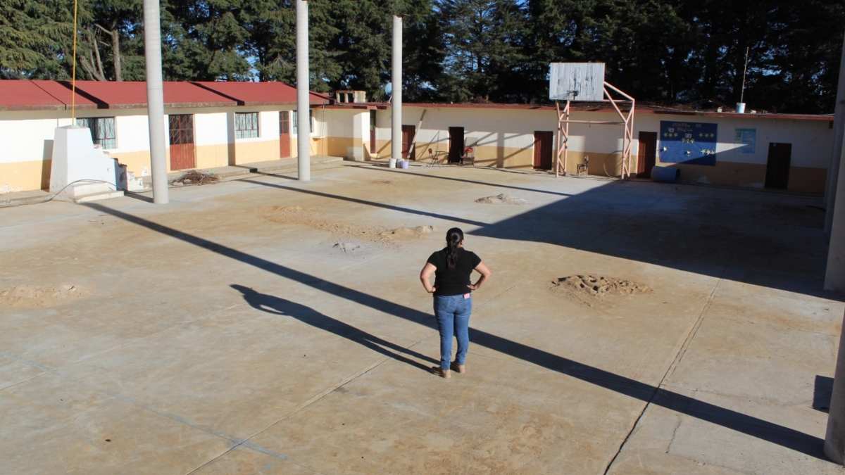 Dan seguimiento a las obras públicas en Cañada Morelos