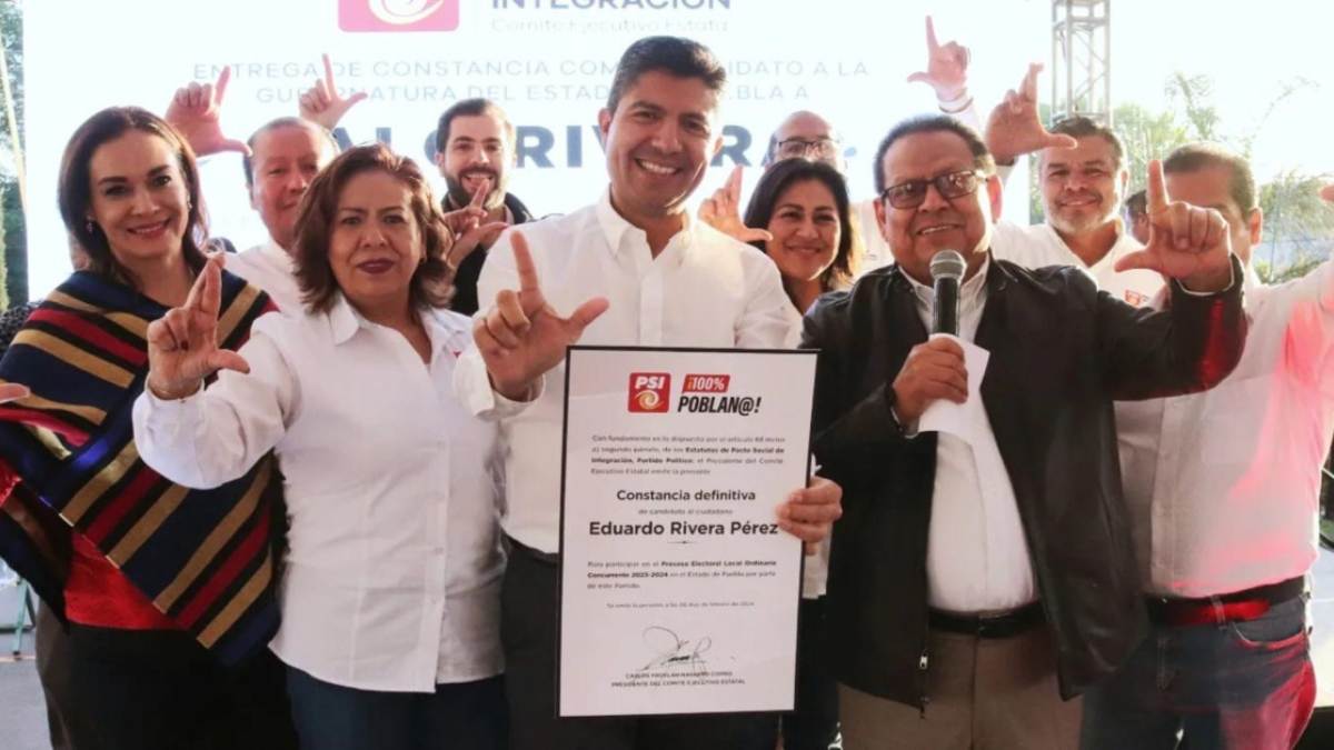 PSI presenta oficialmente a Eduardo Rivera como candidato a la gubernatura de Puebla