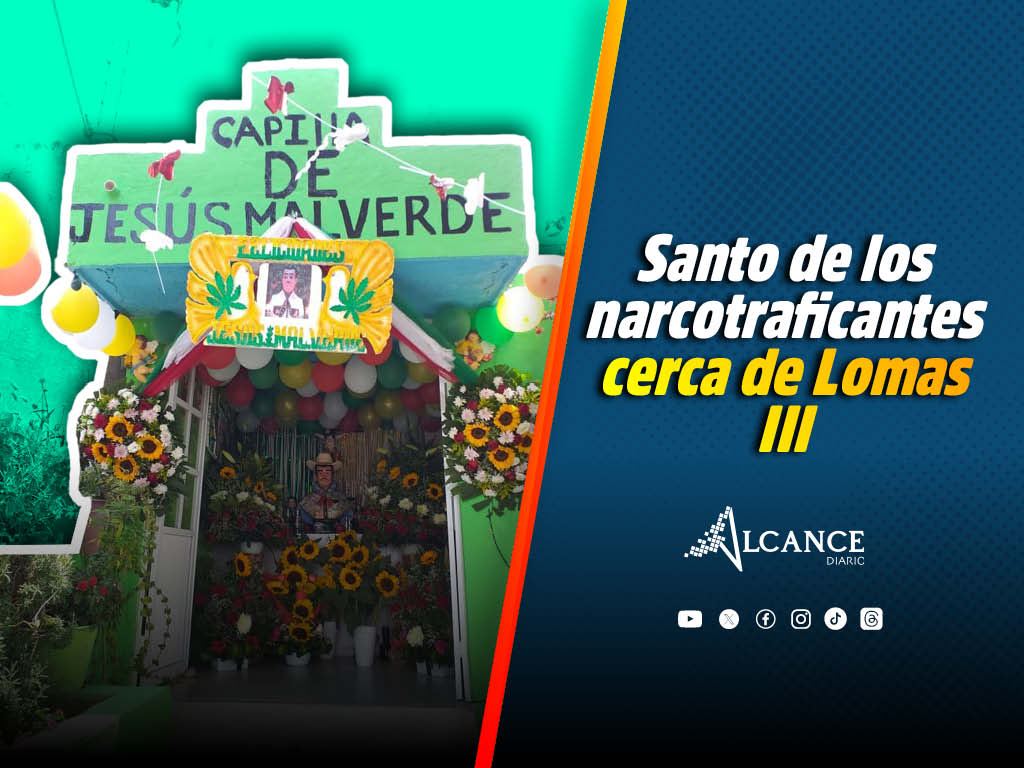 Santo de los narcotraficantes cerca de Lomas III