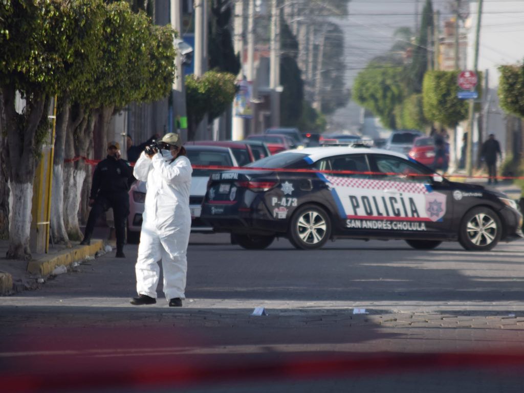 Asesinan a hombre en ataque directo en el centro de San Andrés Cholula