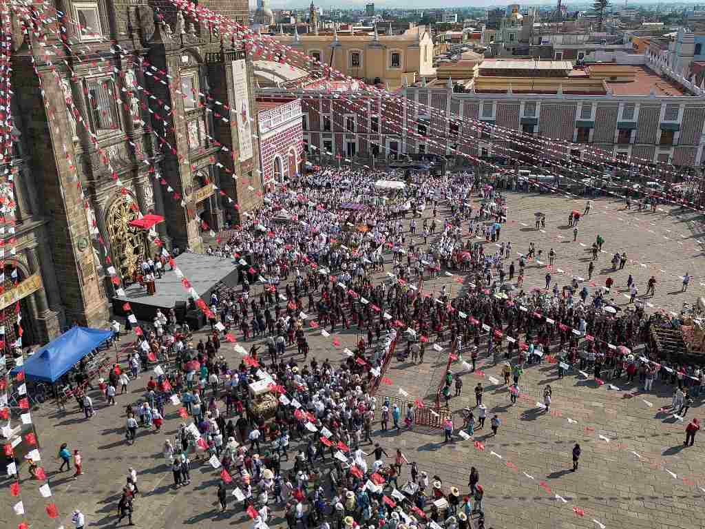 Así se vivió la procesión del Viernes Santo en la ciudad de Puebla