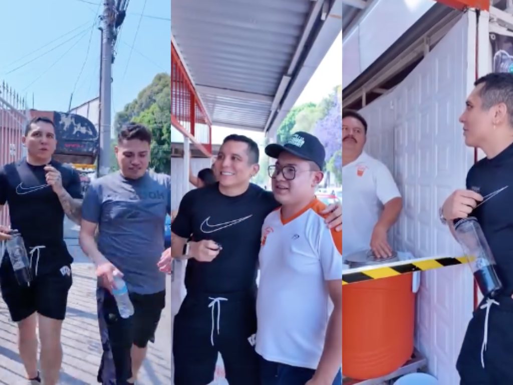 Edwin Luna recorre la colonia Las Hadas de Puebla en busca de una nieve