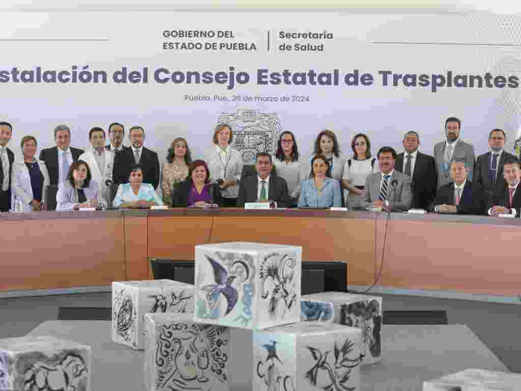 Instalan Consejo Estatal de Trasplantes en Puebla
