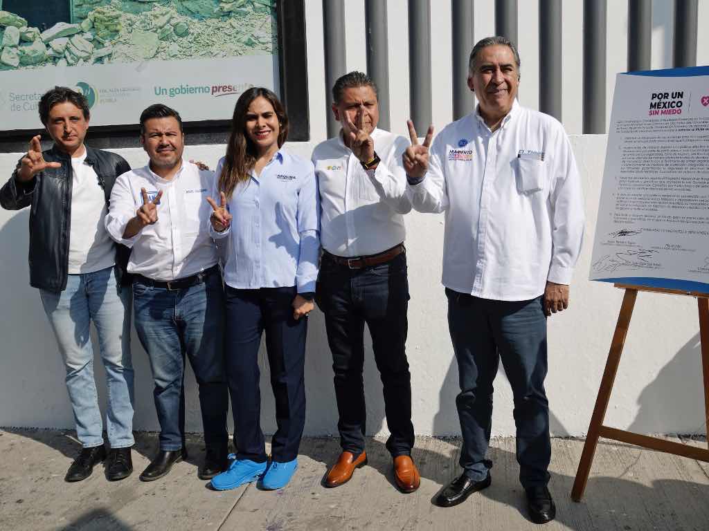 Candidatos a diputados 'Fuerza y Corazón por México' firman acuerdo en favor de personas desaparecidas