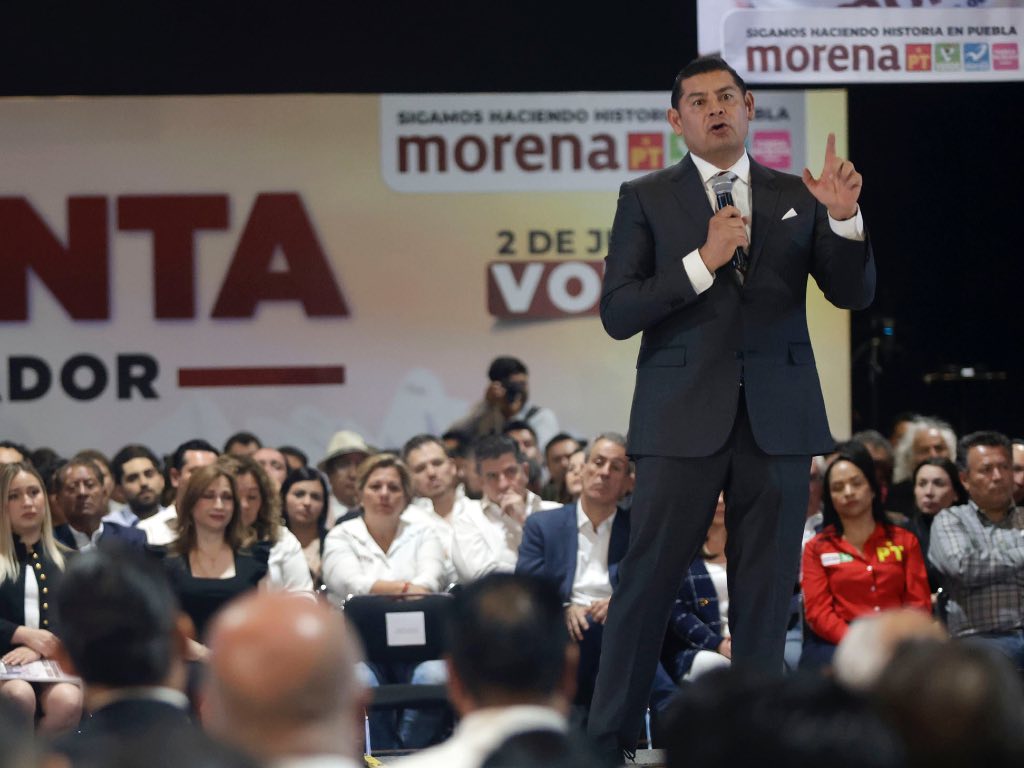 “Tomen lo que les den, pero voten por Morena”: Alejandro Armenta en Cuautlancingo