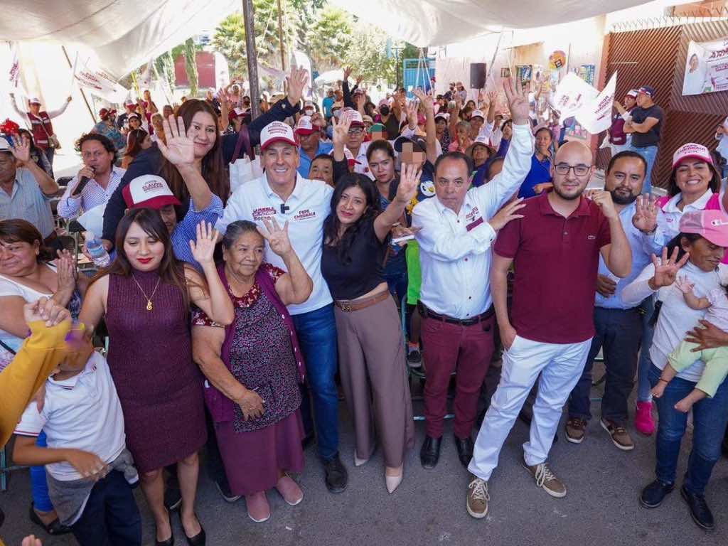 Apoyan en la colonia El Salvador a Pepe Chedraui