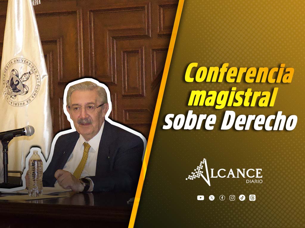 Ministro de la SCJN dicta conferencia magistral en la BUAP durante el Congreso de la ANFADE