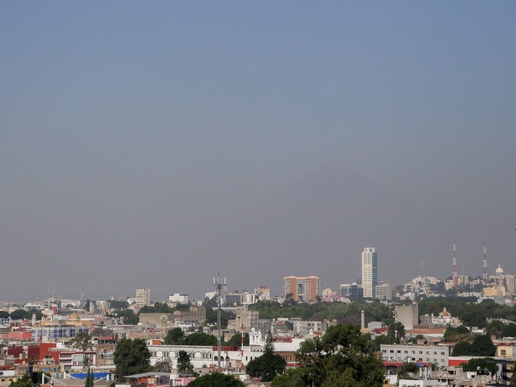 Ausencia de ceniza en Puebla mantiene la calidad del aire en moderada