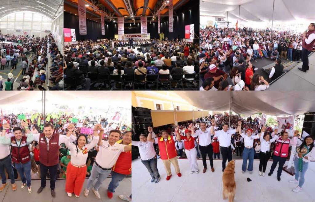 A mitad de campaña ya recorrió Alejandro Armenta 41 municipios