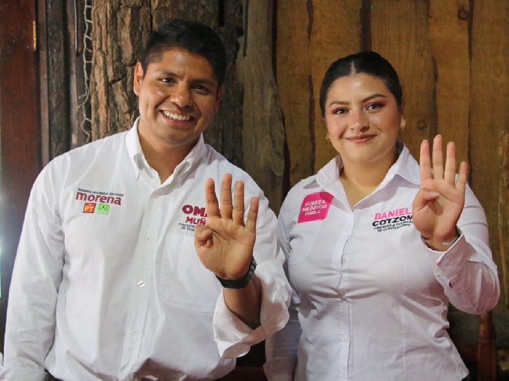 Es oficial: Daniela Cotzomi de Fuerza por México declina a favor de Omar Muñoz de la 4T en Cuautlancingo