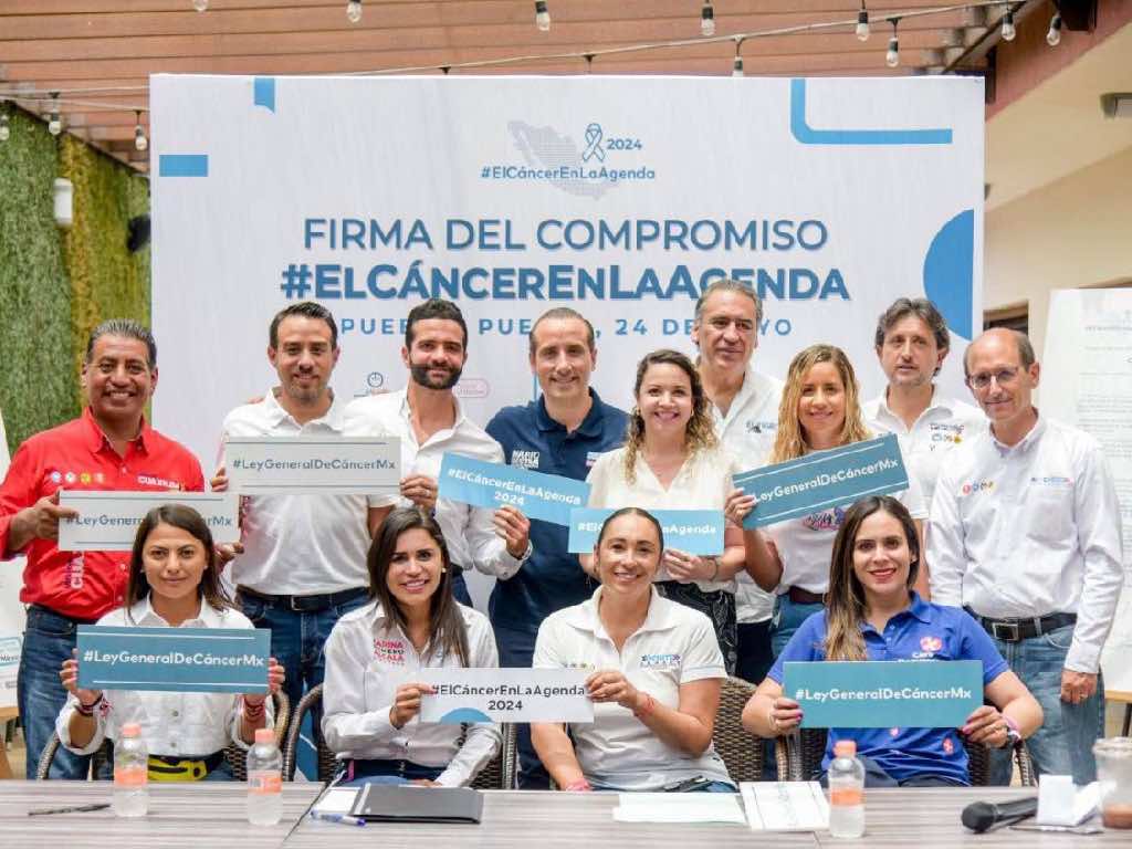 Se comprometen Mario Riestra y candidatos a diputados con Cáncer Warriors México
