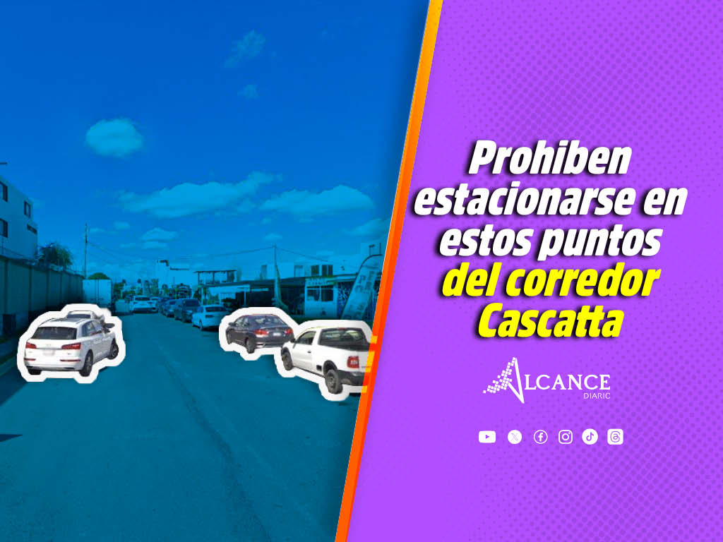 Nuevas prohibiciones para estacionarse en el corredor Cascatta