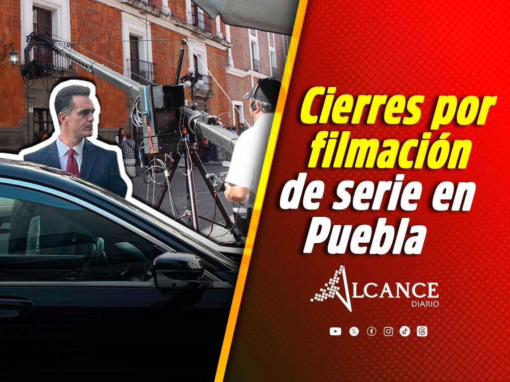 Habrá cierres en el Centro Histórico por grabación de una serie del actor de La Casa de Papel en Puebla
