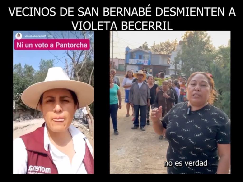 Vecinos de Temoxtitla en Ocoyucan desmienten a la morenista Violeta Becerril