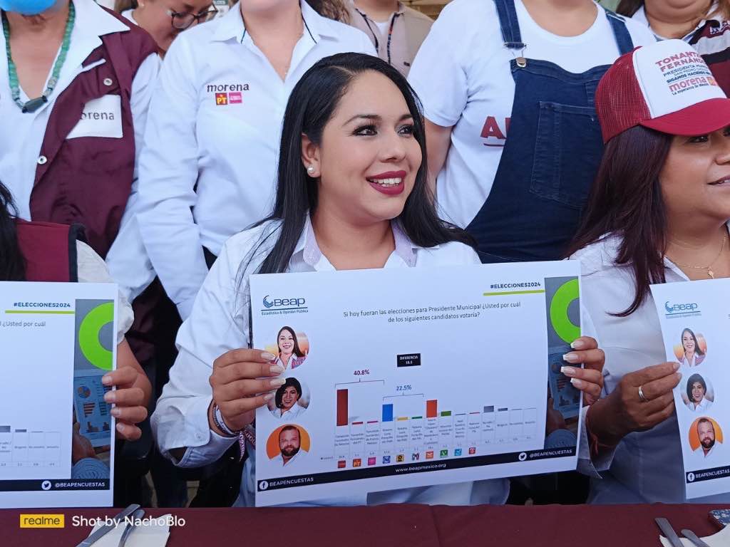 Tonantzin Fernández da los resultado previo a sus precierre de campaña