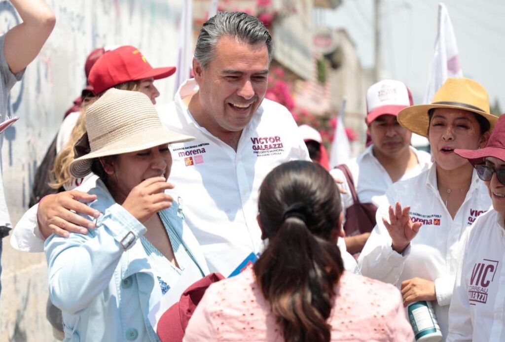 En San Andrés Cholula pide Víctor Galeazzi ir por el “6 de 6” con Morena