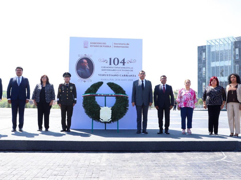 Encabeza gobernador homenaje por aniversario luctuoso de Venustiano Carranza