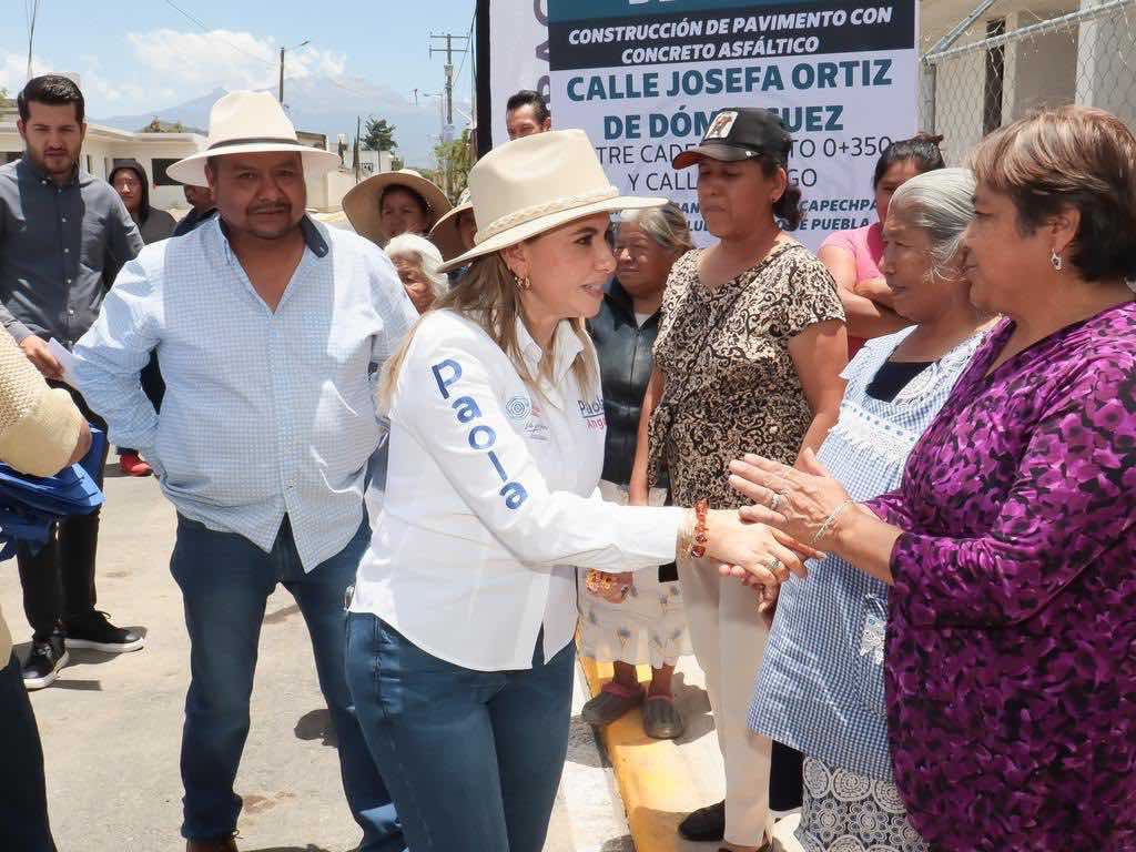 ¡Como nueva! Entregan rehabilitación de calle principal de San Gregorio Zacapechpan