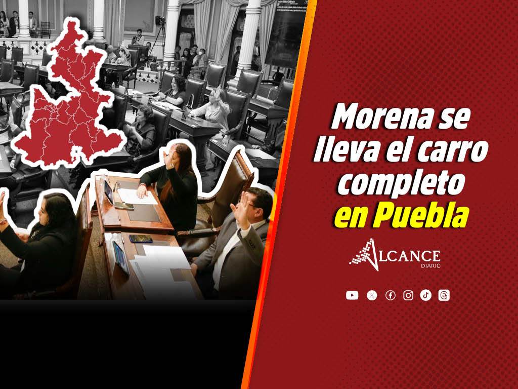Morena va por carro completo en las diputaciones locales de Puebla; PRIAN podría ganar solo un distrito