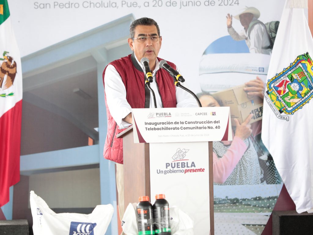 El pueblo ha decidido: Sergio Salomón llama a prudencia por manifestaciones electorales en San Pedro Cholula