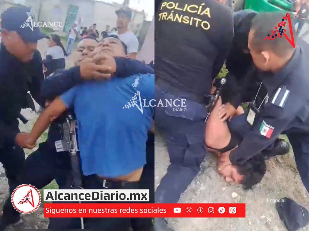 Ruta Azumiatla tira a pasajero, el conductor se da a la fuga y se arma una riña