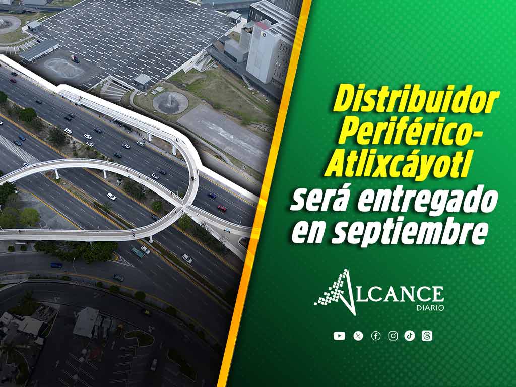 Distribuidor Periférico Ecológico-Vía Atlixcáyotl se terminará en septiembre: gobierno