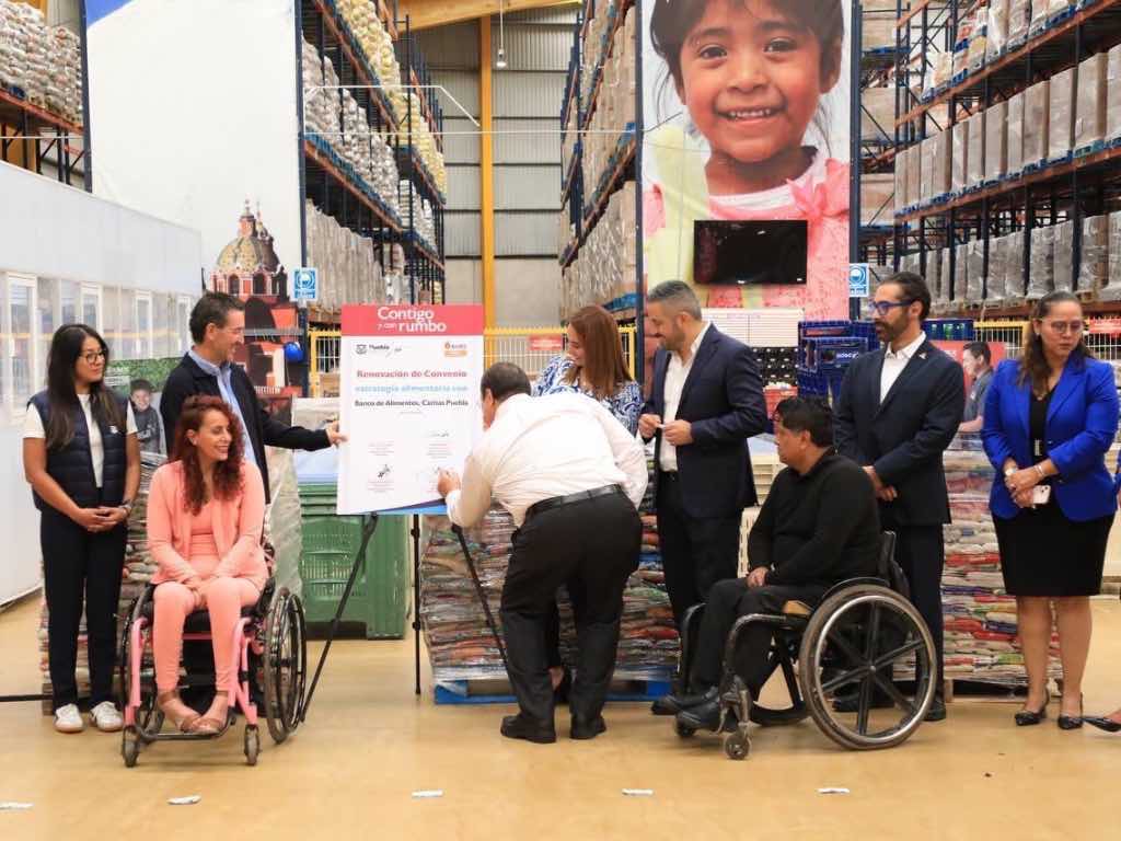 Ayuntamiento de Puebla y Banco de Alimentos renuevan convenio de colaboración
