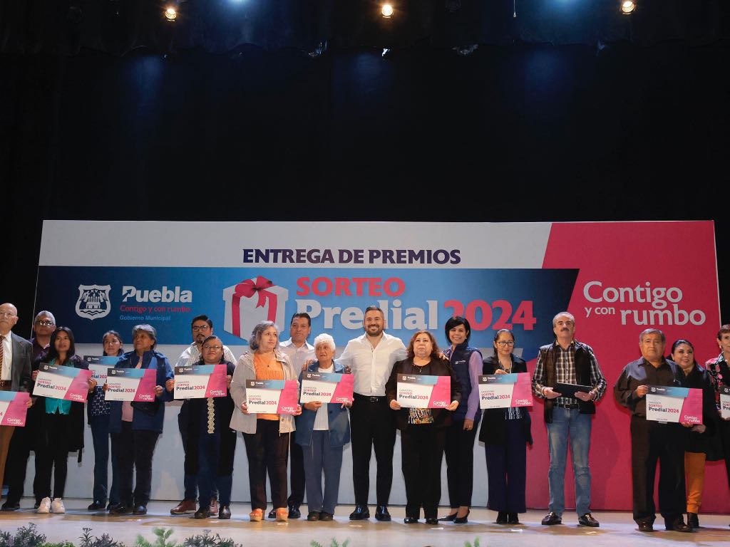 ¡Suertudotes! Ganadores del Sorteo Predial de Puebla Capital reciben premio