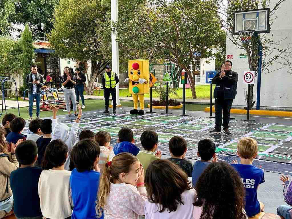 Llevan Campaña de Seguridad Vial a escuelas de Puebla capital