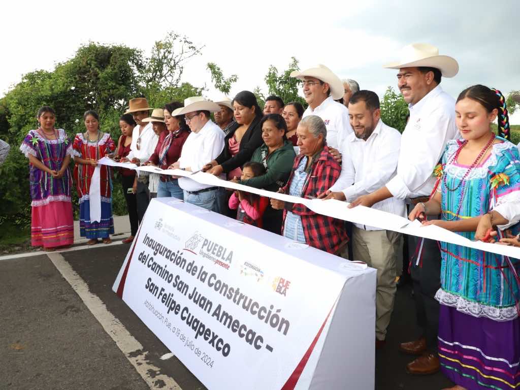 Con una inversión de 9.8mdp inauguran concreto asfáltico de la carretera Tepemaxalco -Xicotzingo