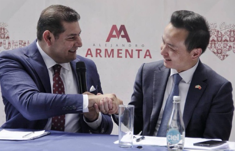 Se reúne Alejandro Armenta con el embajador de China para analizar proyectos de inversión