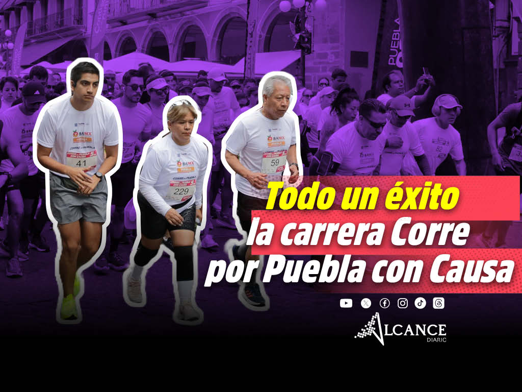 ¡Con éxito se celebró la carrera "Corre por Puebla con Causa"!