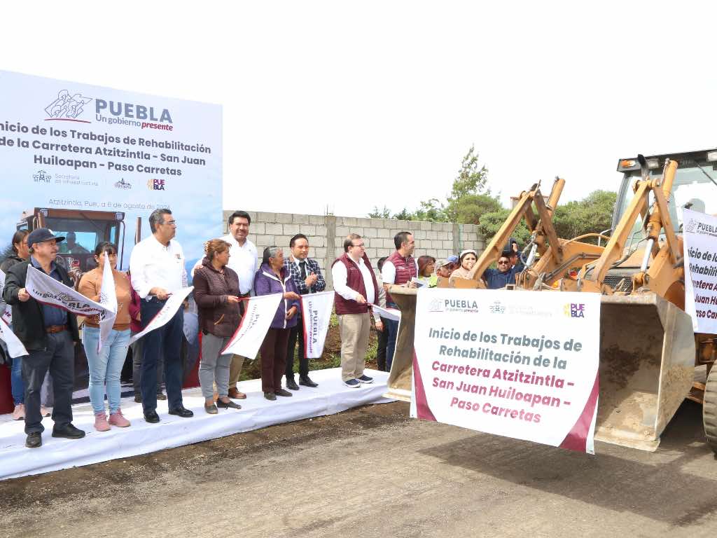 Arranca la rehabilitación de la carretera Paso Carretas – Atzitzintla
