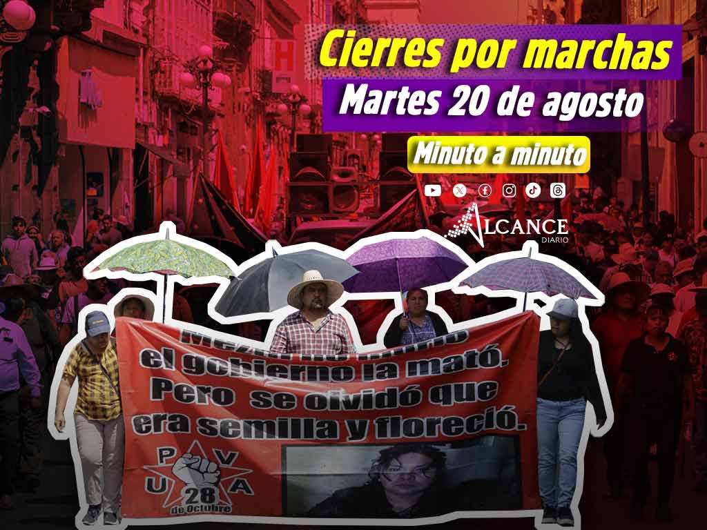 Minuto a minuto: Sigue los cierres por la manifestación de la 28 de Octubre en Puebla