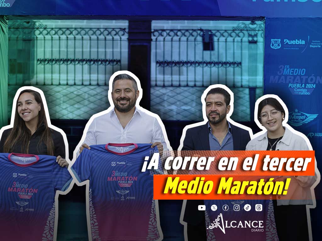 ¡Todo listo! Presentan playera oficial del tercer Medio Maratón