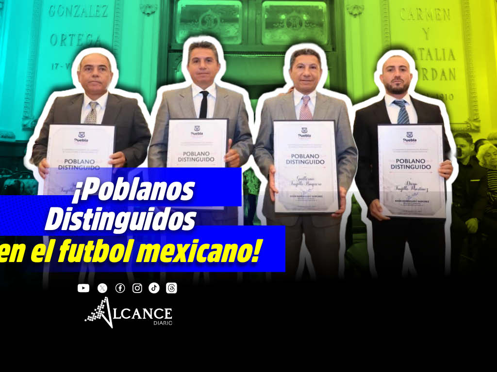 Reconocen como Poblanos Distinguidos a miembros de la Familia Trujillo por trayectoria en futbol