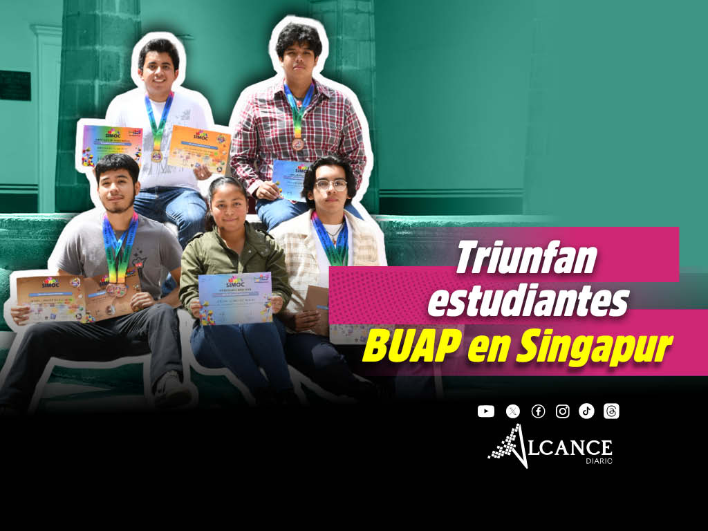 Estudiantes de prepas BUAP logran medallas en Olimpiada de Matemáticas en Singapur