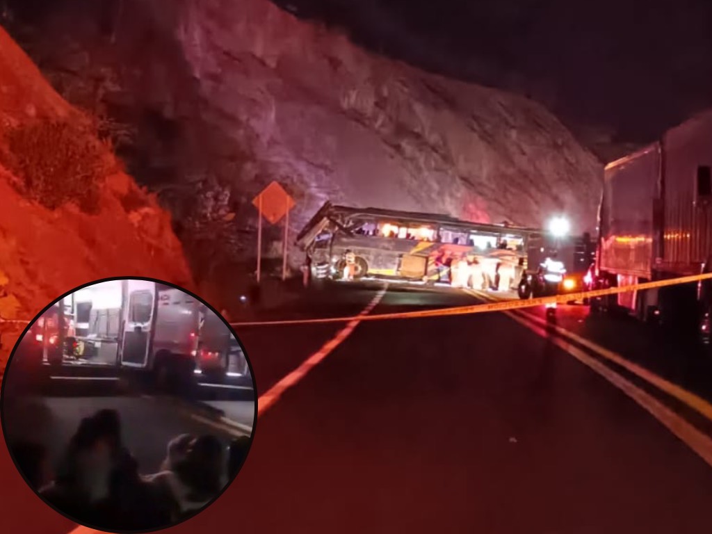 41 heridos y cuatro muertos deja accidente de autobús de estudiantes en la Cuacnopalan-Oaxaca