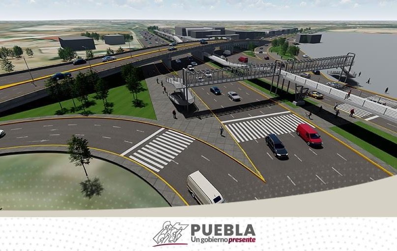 Esta será la nueva cara de la Vía Atlixcáyotl tras las obras que construye el gobierno de Puebla