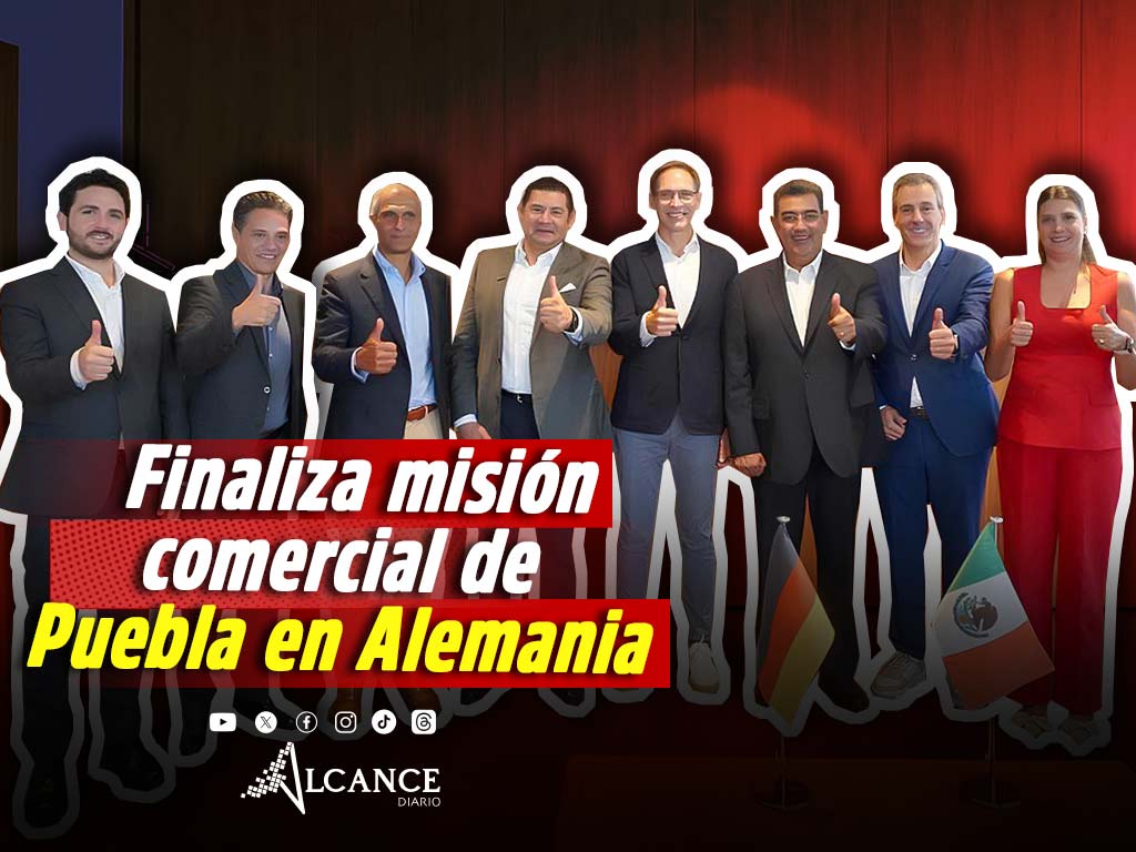 Sergio Salomón y Alejandro Armenta se reúnen con directivos de Audi en Alemania