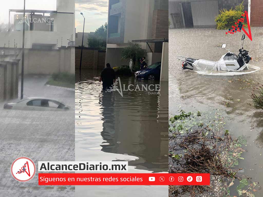 Emergencia en Lomas de Angelópolis por tormenta; reportan casas y calles inundadas 1)